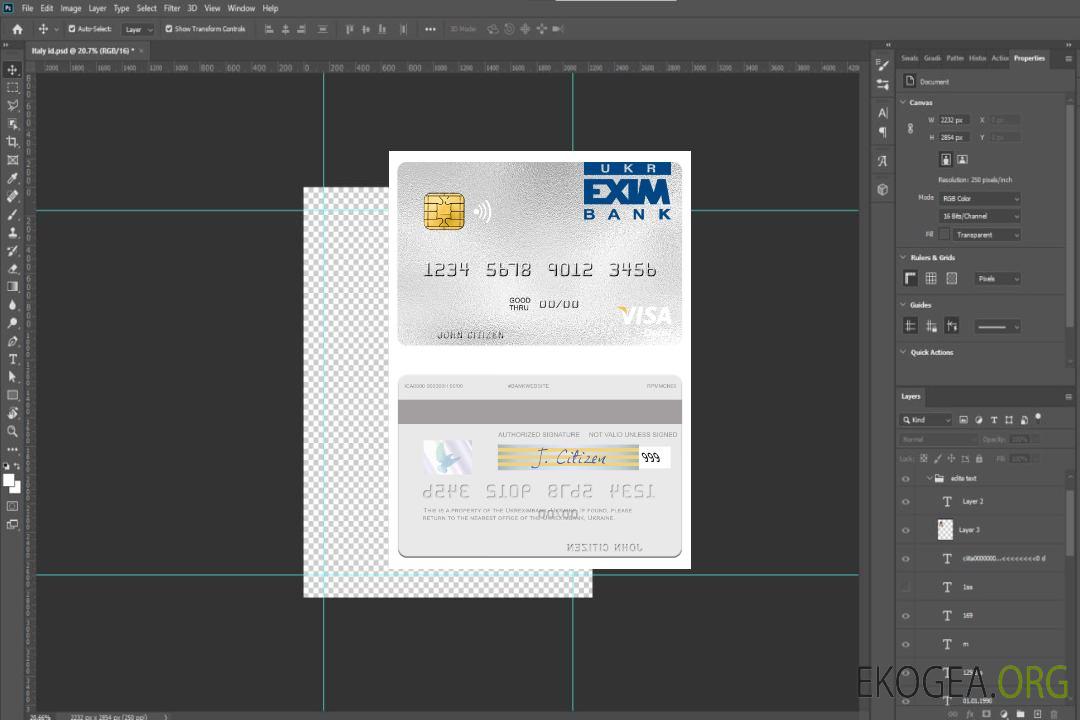 Carte de débit visa Ukraine Ukreximbank template Carte de débit visa Ukraine Ukreximbank template